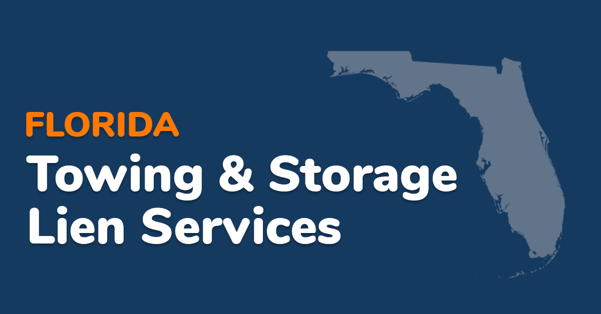 Florida Towing and Storage Lien Services | Snickfish, LLC